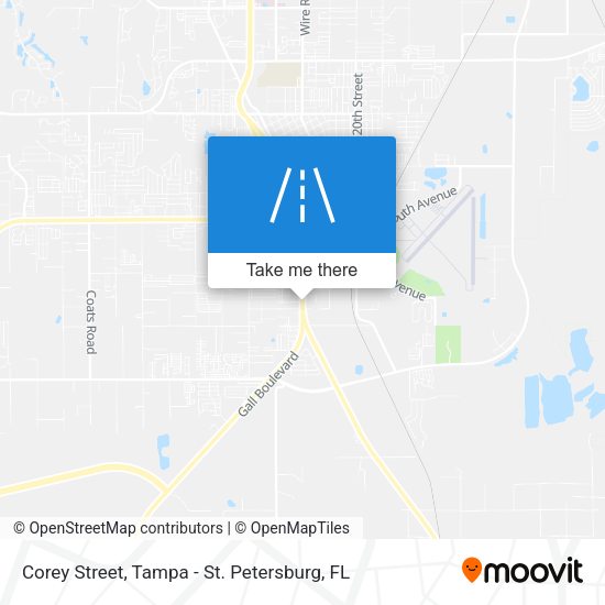 Corey Street map