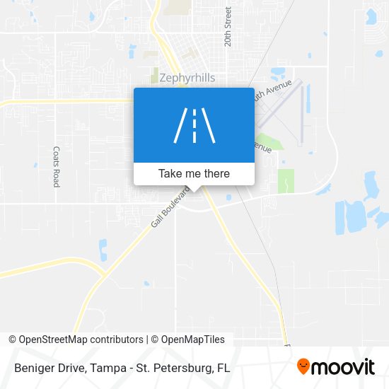 Beniger Drive map