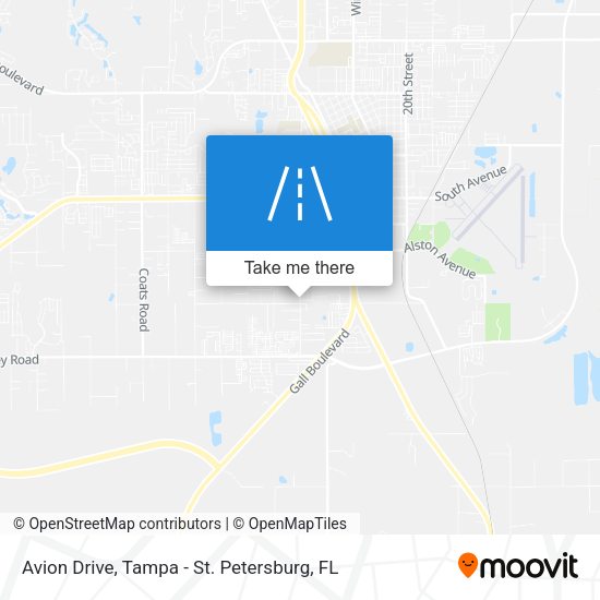 Avion Drive map