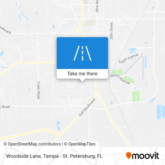 Woodside Lane map