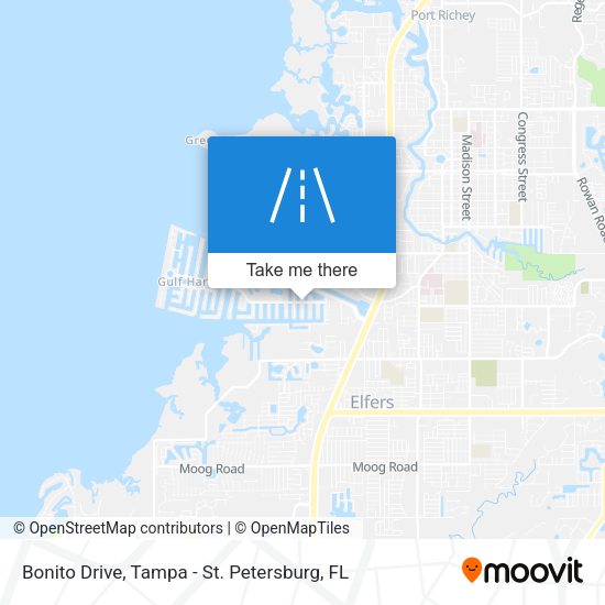Bonito Drive map