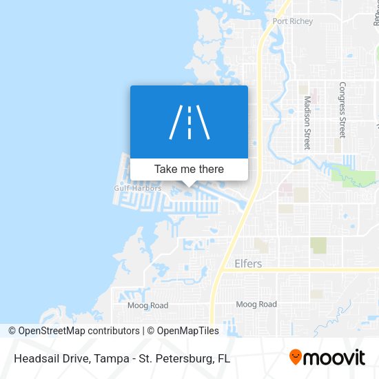 Headsail Drive map