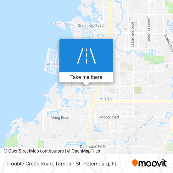 Trouble Creek Road map