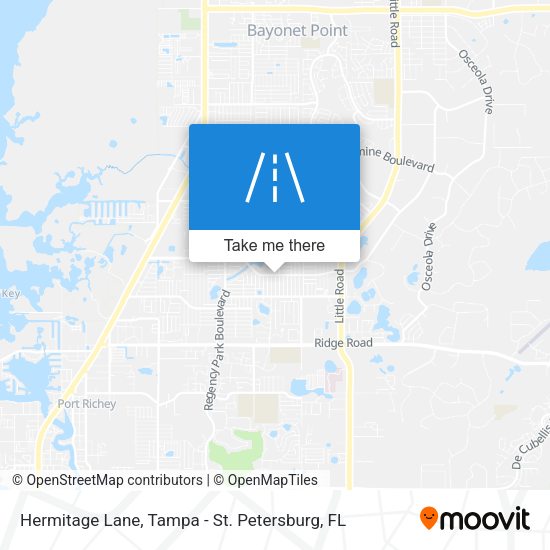 Hermitage Lane map
