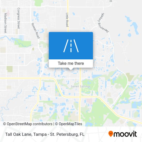 Tall Oak Lane map