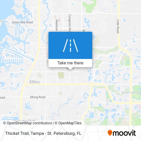 Thicket Trail map