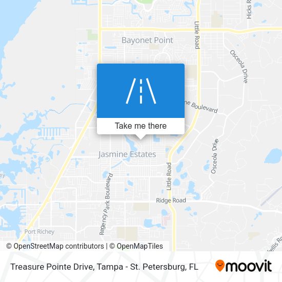 Mapa de Treasure Pointe Drive