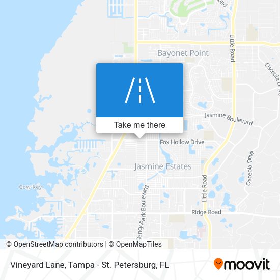 Vineyard Lane map