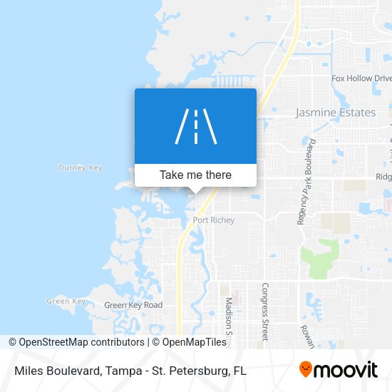 Miles Boulevard map
