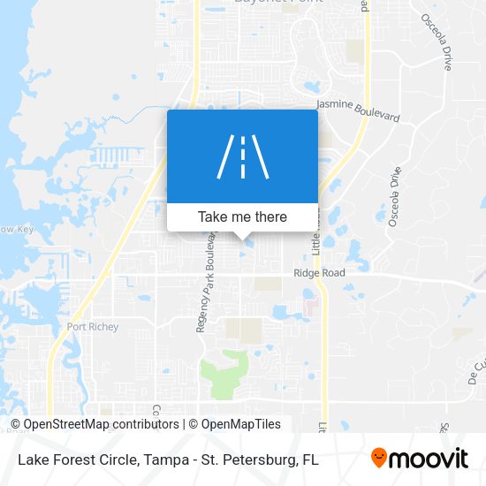 Lake Forest Circle map