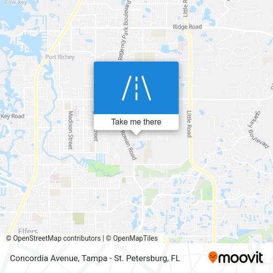 Concordia Avenue map