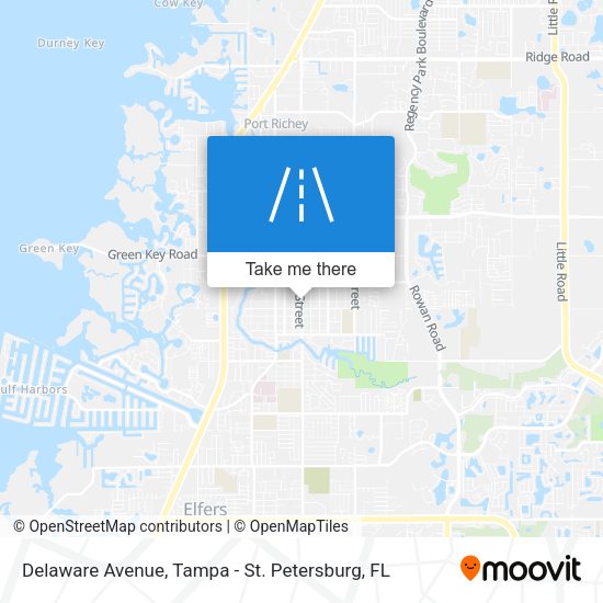 Mapa de Delaware Avenue
