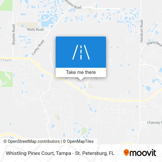 Whistling Pines Court map