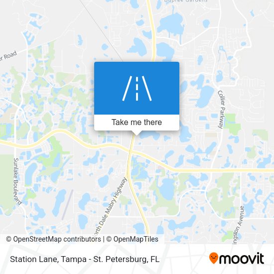 Station Lane map