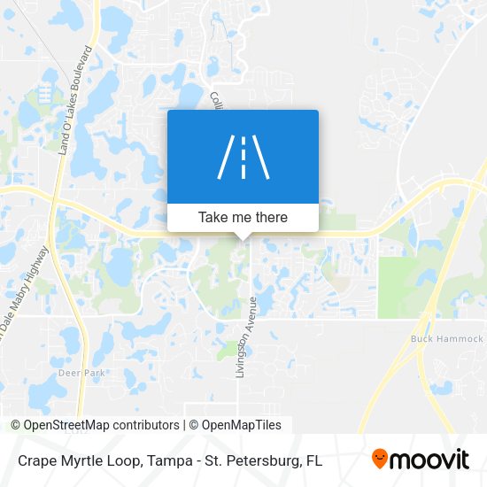 Mapa de Crape Myrtle Loop