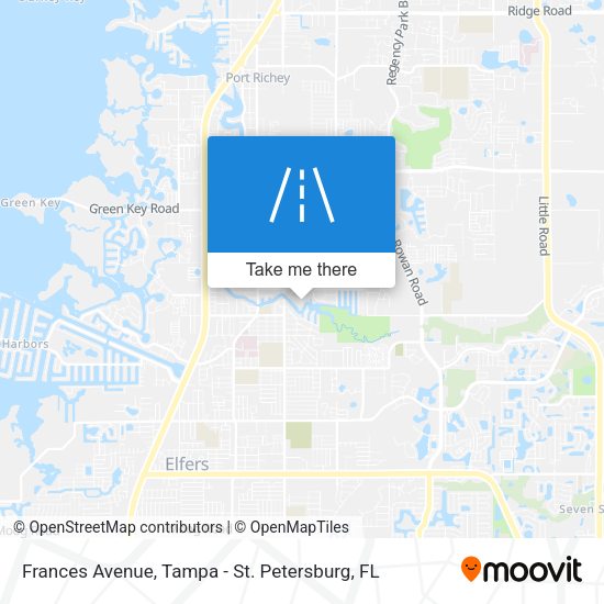 Frances Avenue map