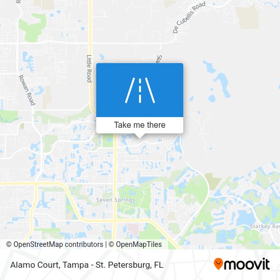 Alamo Court map