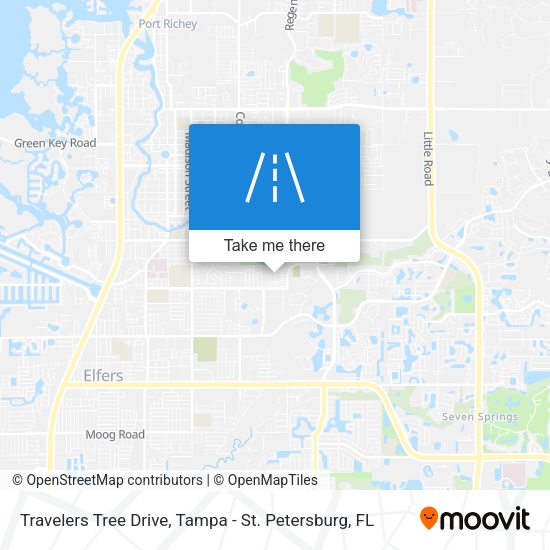 Travelers Tree Drive map