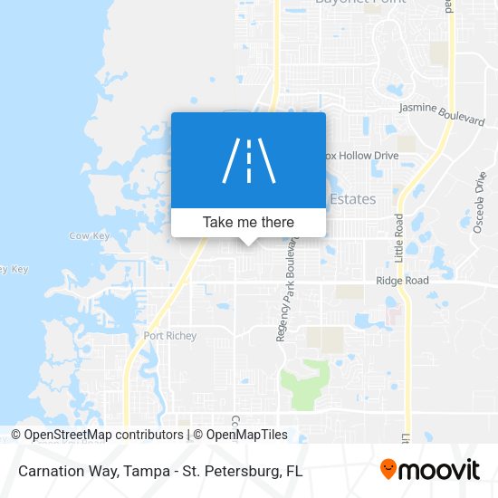 Carnation Way map