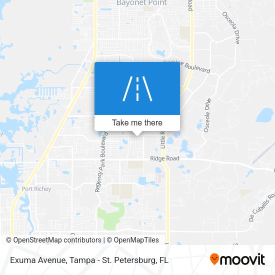 Exuma Avenue map