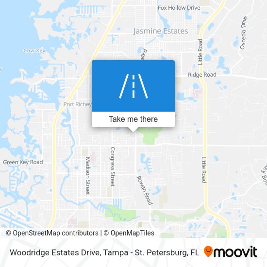 Woodridge Estates Drive map