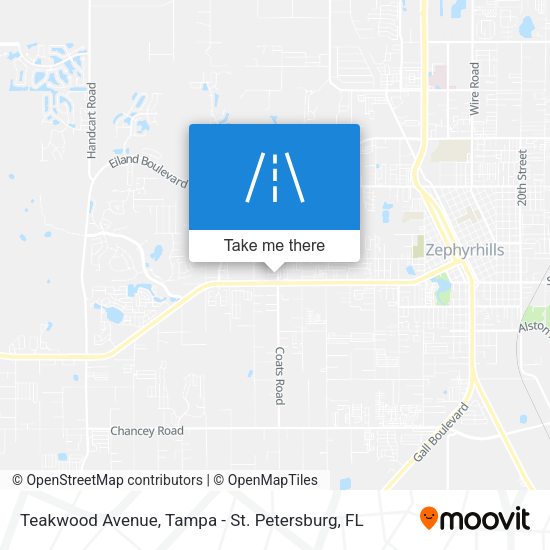 Mapa de Teakwood Avenue