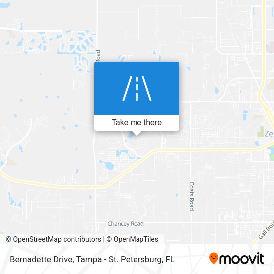Bernadette Drive map