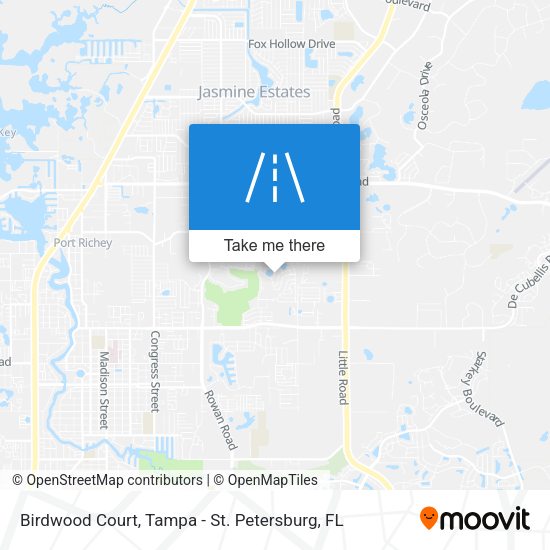 Birdwood Court map