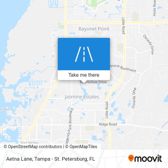 Aetna Lane map
