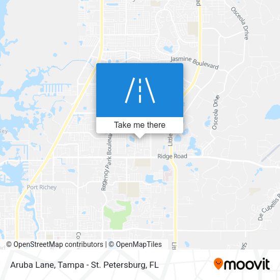 Mapa de Aruba Lane