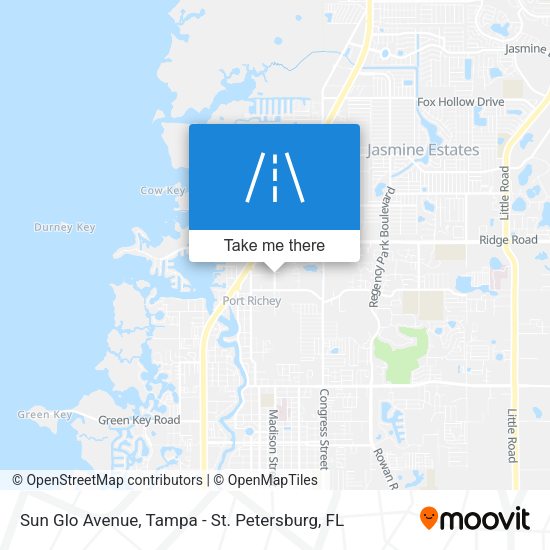 Sun Glo Avenue map