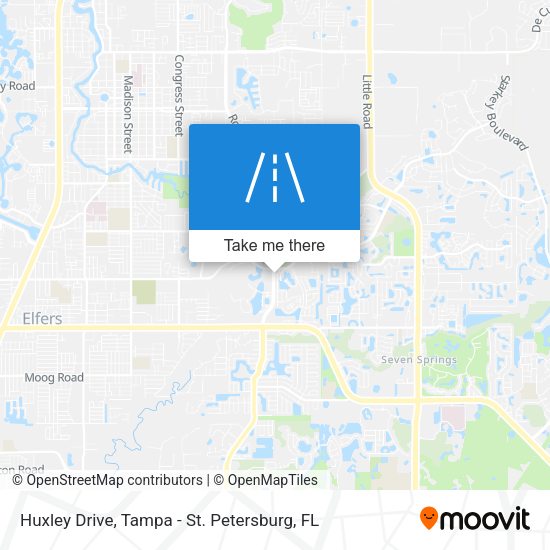 Huxley Drive map