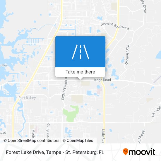 Forest Lake Drive map