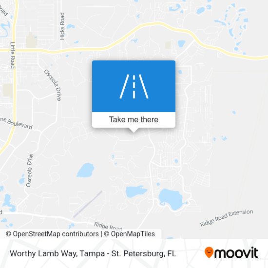 Worthy Lamb Way map