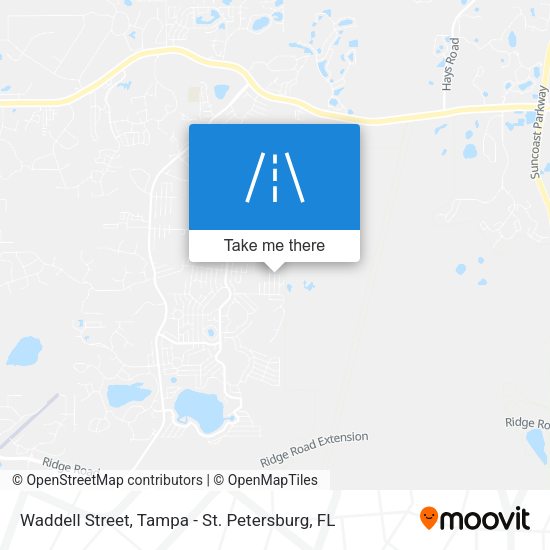 Mapa de Waddell Street