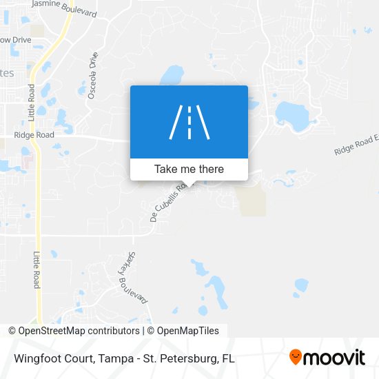 Mapa de Wingfoot Court