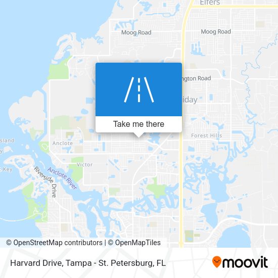 Harvard Drive map