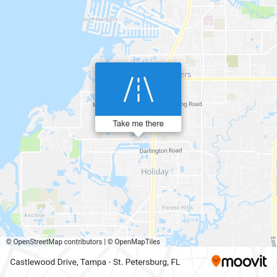 Castlewood Drive map