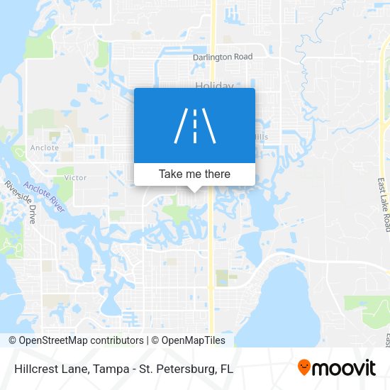 Hillcrest Lane map