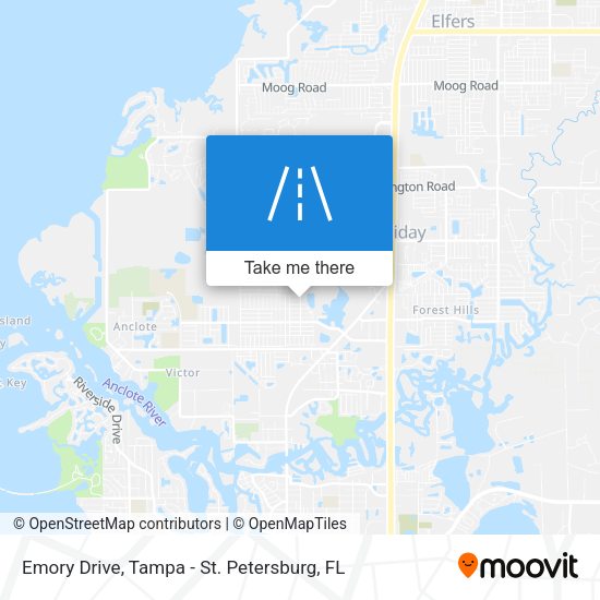 Emory Drive map