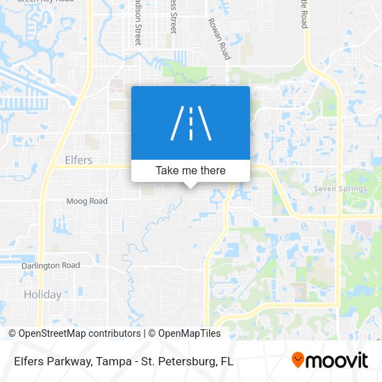 Elfers Parkway map