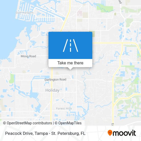 Peacock Drive map