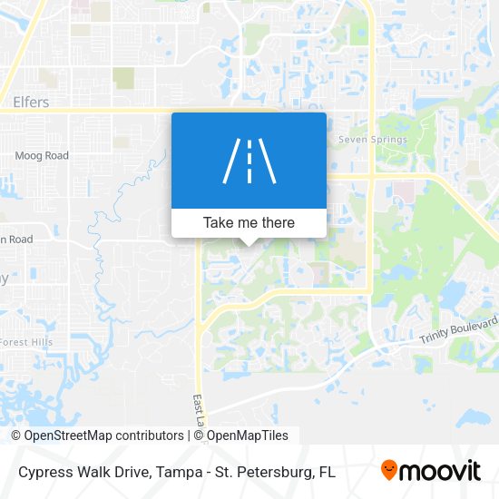 Cypress Walk Drive map