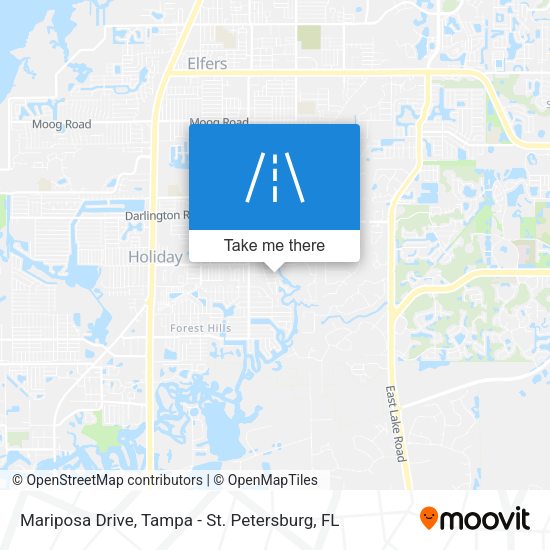 Mariposa Drive map