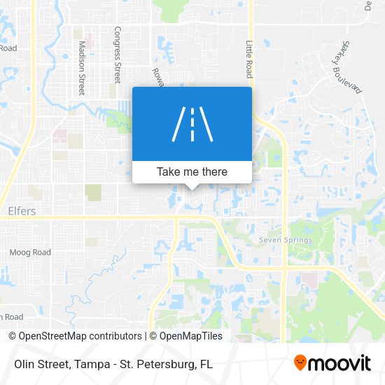 Olin Street map