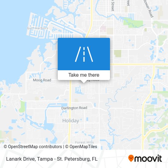 Lanark Drive map