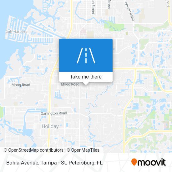 Bahia Avenue map