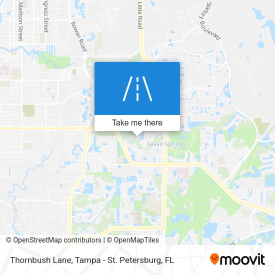 Thornbush Lane map