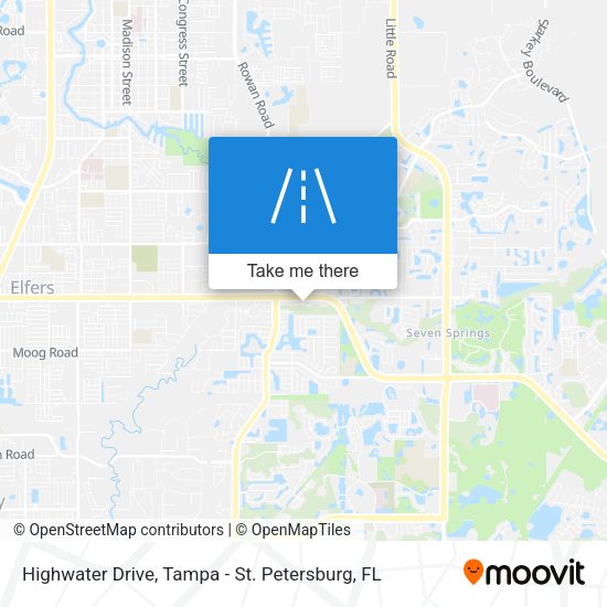 Highwater Drive map