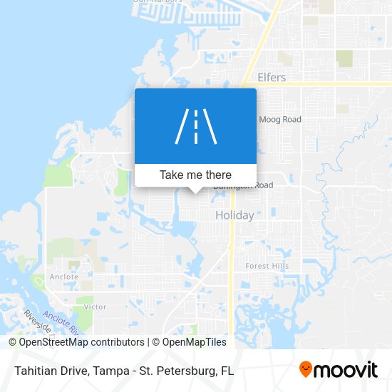 Tahitian Drive map